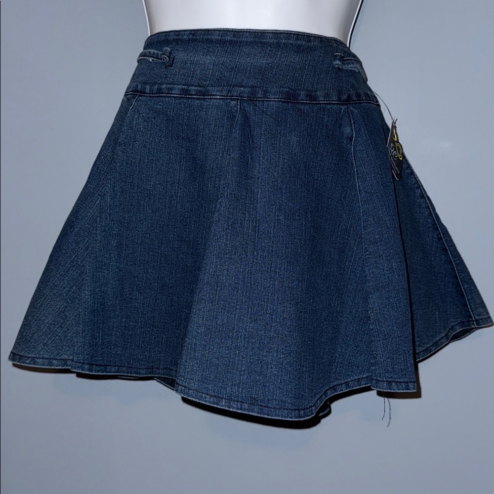 Denim Skort with Flared Hem - Size Unknown - Picture 1 of 7